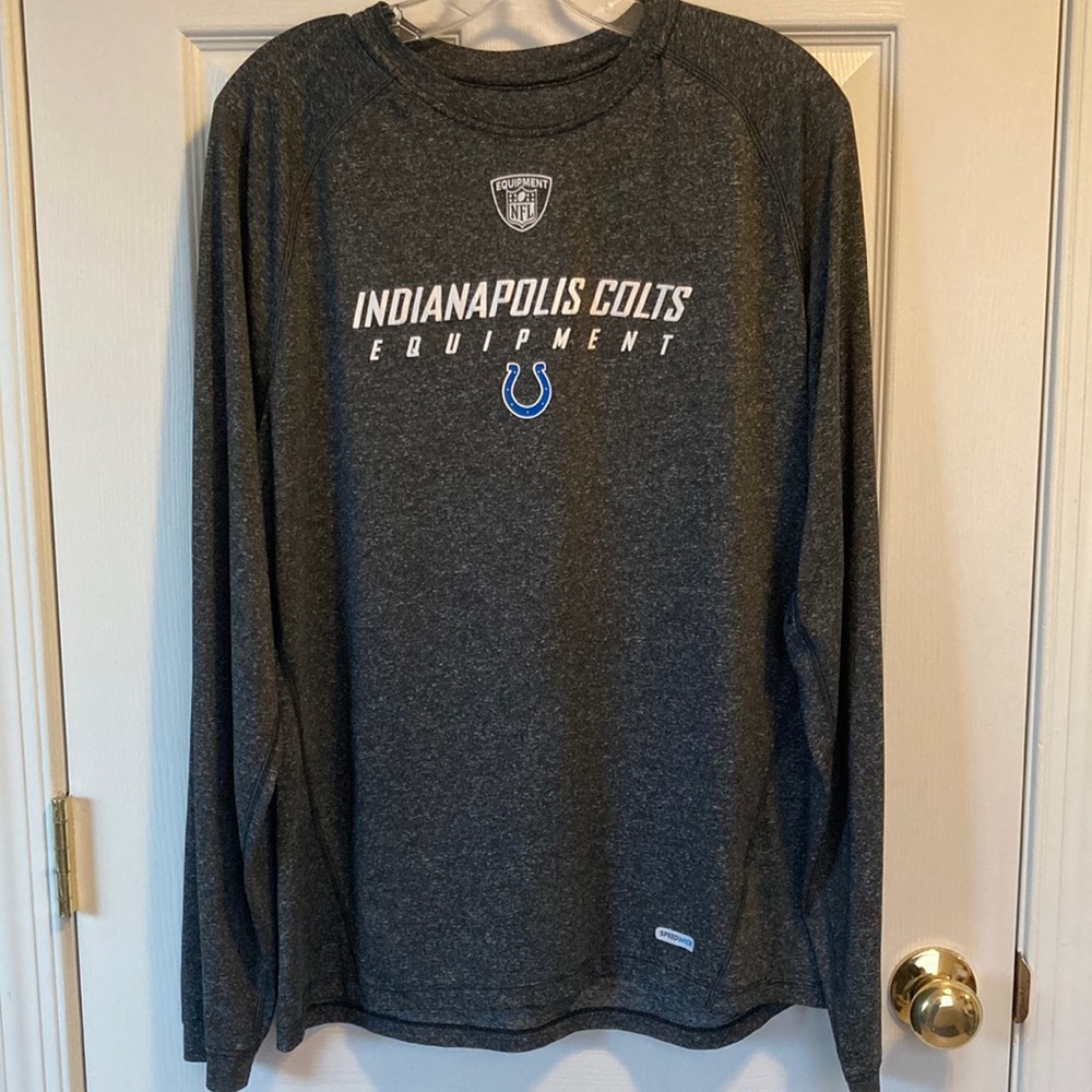 NFL Equipment Reebok Indianapolis Colts Speedwick Long Sleeve Tee (size M)